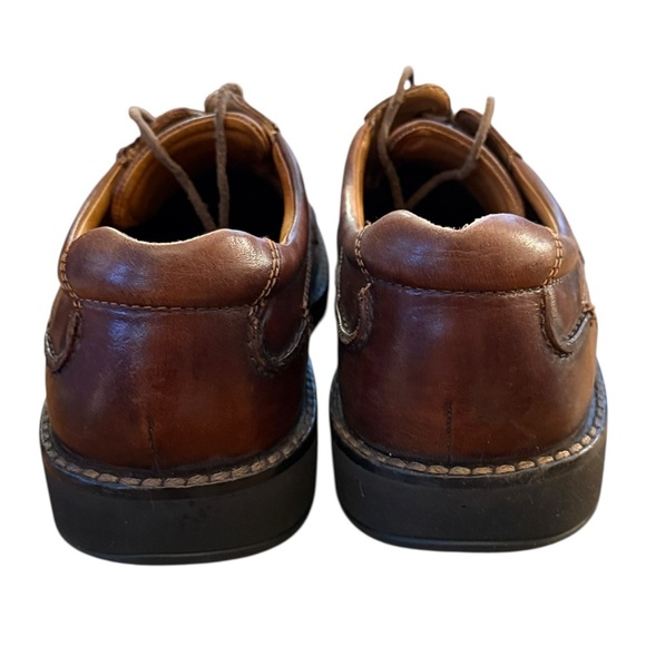 ECCO Seattle Bicycle Toe Leather Shoes Brown Tie Derby Comfort EU45 / US11-11.5 - Picture 5 of 16